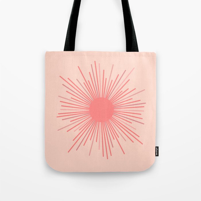 Pink Sun Tote Bag Gallery Image 1