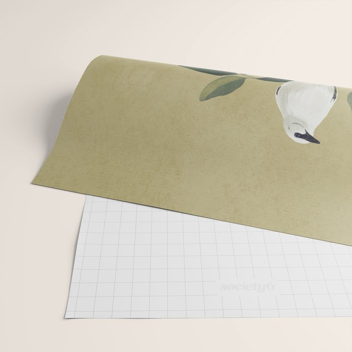 Minimalist Birds On Branch Wrapping Paper Gallery Image 2