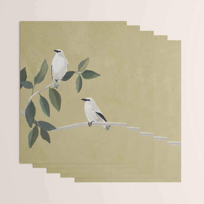 Minimalist Birds On Branch Wrapping Paper Gallery Image 3
