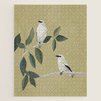 Minimalist Birds On Branch Jigsaw Puzzle Gallery Image 1