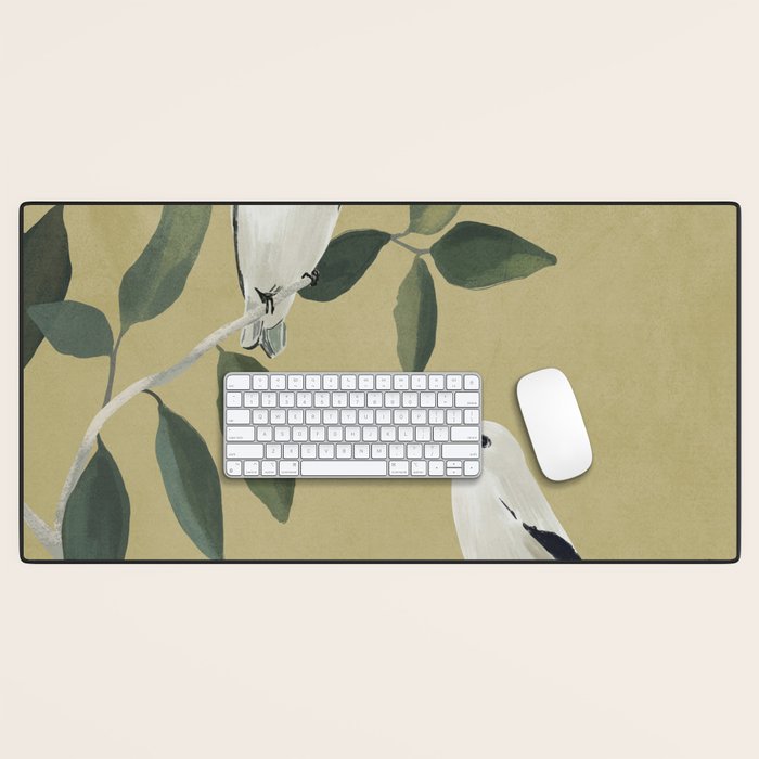 Minimalist Birds On Branch Desk Mat Gallery Image 1