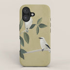 Minimalist Birds On Branch iPhone Case Gallery Image 1