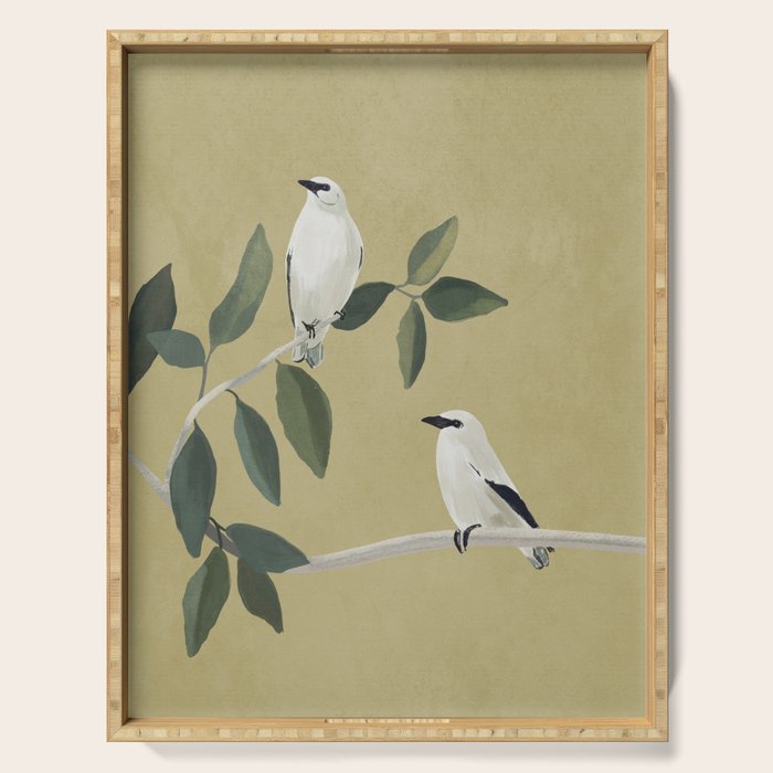 Minimalist Birds On Branch Serving Tray Gallery Image 1