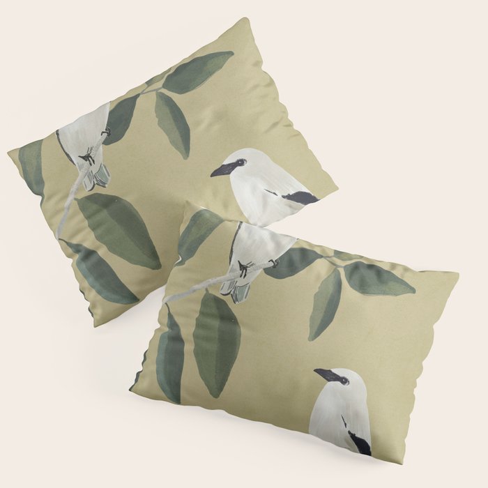 Minimalist Birds On Branch Pillow Sham Gallery Image 3