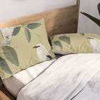 Minimalist Birds On Branch Pillow Sham Gallery Image 2