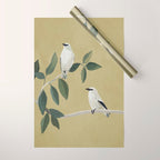 Minimalist Birds On Branch Wrapping Paper Gallery Image 1