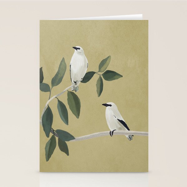 Minimalist Birds On Branch Stationery Card Gallery Image 1