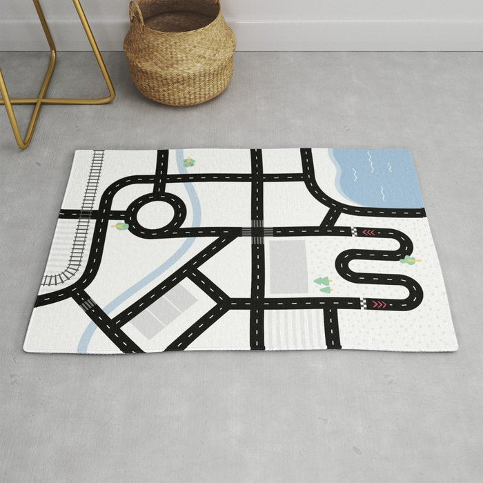 Children's play rug // City â minimal Rug