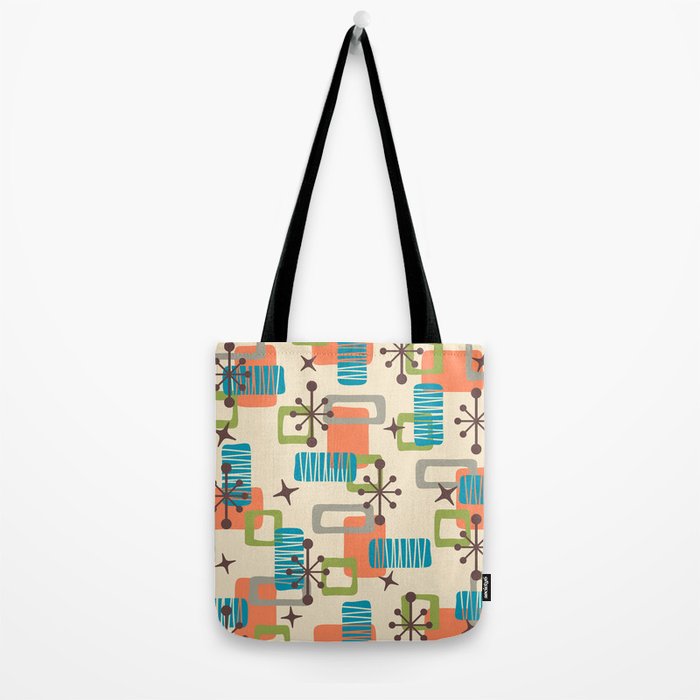 Mid Century Modern Atomic Decoration 243 Kitsch Tote Bag Gallery Image 2