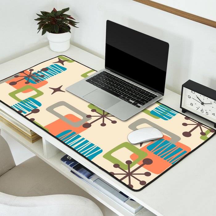 Mid Century Modern Atomic Decoration 243 Kitsch Desk Mat Gallery Image 2