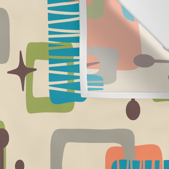 Mid Century Modern Atomic Decoration 243 Kitsch Wall Tapestry Gallery Image 3