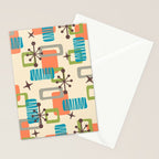 Mid Century Modern Atomic Decoration 243 Kitsch Stationery Card Gallery Image 2