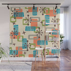 Mid Century Modern Atomic Decoration 243 Kitsch Wall Mural Gallery Image 1