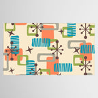 Mid Century Modern Atomic Decoration 243 Kitsch Tablecloth Gallery Image 2
