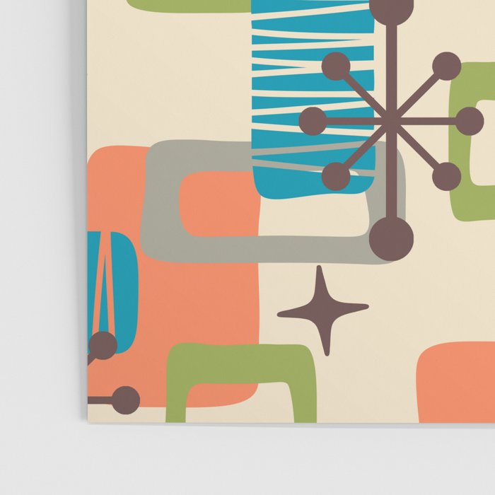Mid Century Modern Atomic Decoration 243 Kitsch Poster Gallery Image 3