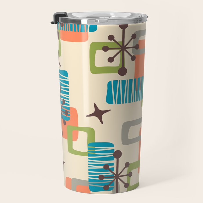 Mid Century Modern Atomic Decoration 243 Kitsch Travel Mug Gallery Image 3
