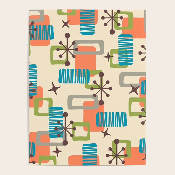Mid Century Modern Atomic Decoration 243 Kitsch Poster Gallery Image 4