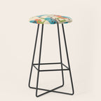 Mid Century Modern Atomic Decoration 243 Kitsch Stool Gallery Image 1