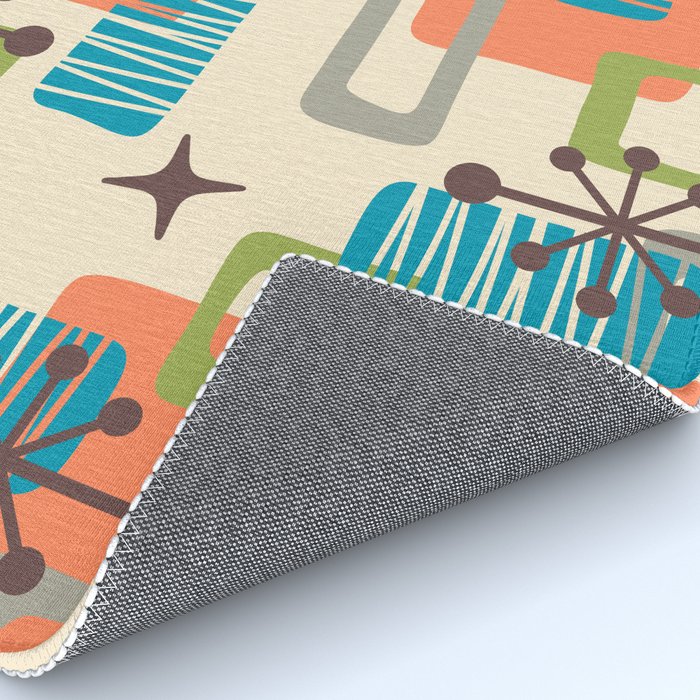 Mid Century Modern Atomic Decoration 243 Kitsch Rug Gallery Image 4