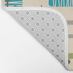 Mid Century Modern Atomic Decoration 243 Kitsch Bath Mat Gallery Image 2