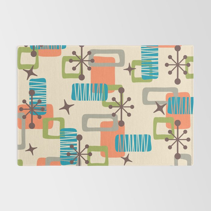 Mid Century Modern Atomic Decoration 243 Kitsch Rug Gallery Image 2
