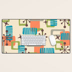 Mid Century Modern Atomic Decoration 243 Kitsch Desk Mat Gallery Image 1