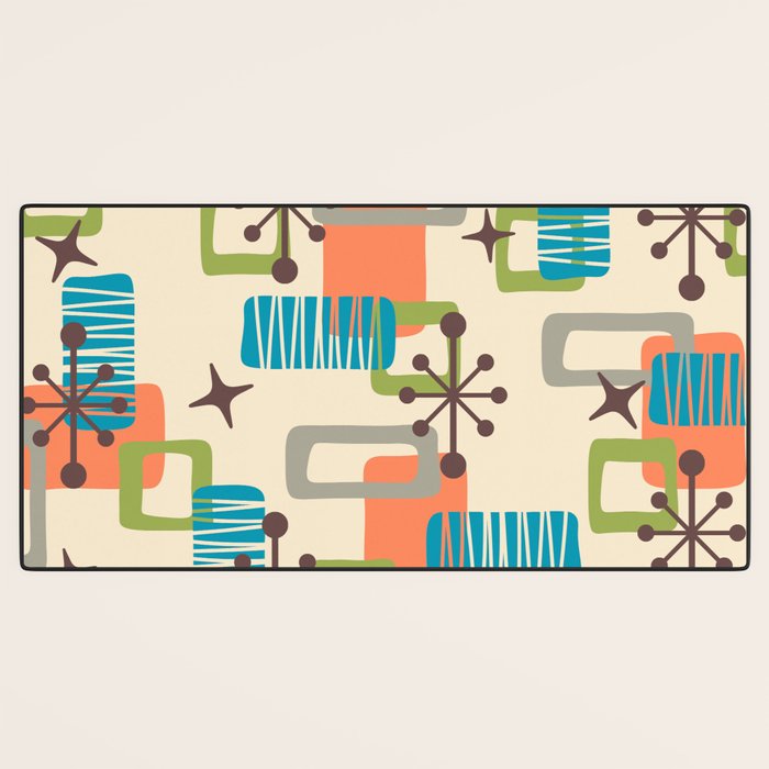 Mid Century Modern Atomic Decoration 243 Kitsch Desk Mat Gallery Image 3