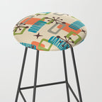 Mid Century Modern Atomic Decoration 243 Kitsch Stool Gallery Image 2