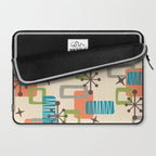 Mid Century Modern Atomic Decoration 243 Kitsch Laptop Sleeve Gallery Image 2