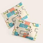 Mid Century Modern Atomic Decoration 243 Kitsch Pillow Sham Gallery Image 3