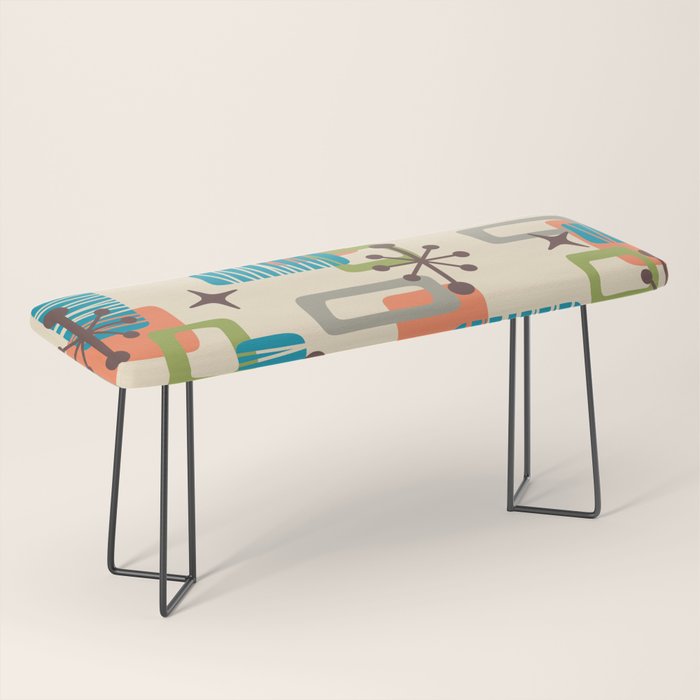 Mid Century Modern Atomic Decoration 243 Kitsch Bench Gallery Image 1