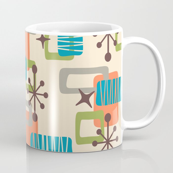 Mid Century Modern Atomic Decoration 243 Kitsch Coffee Mug Gallery Image 1