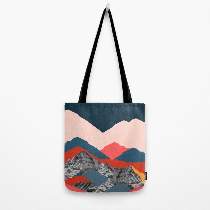 Graphic Mountains X Tote Bag Gallery Image 2