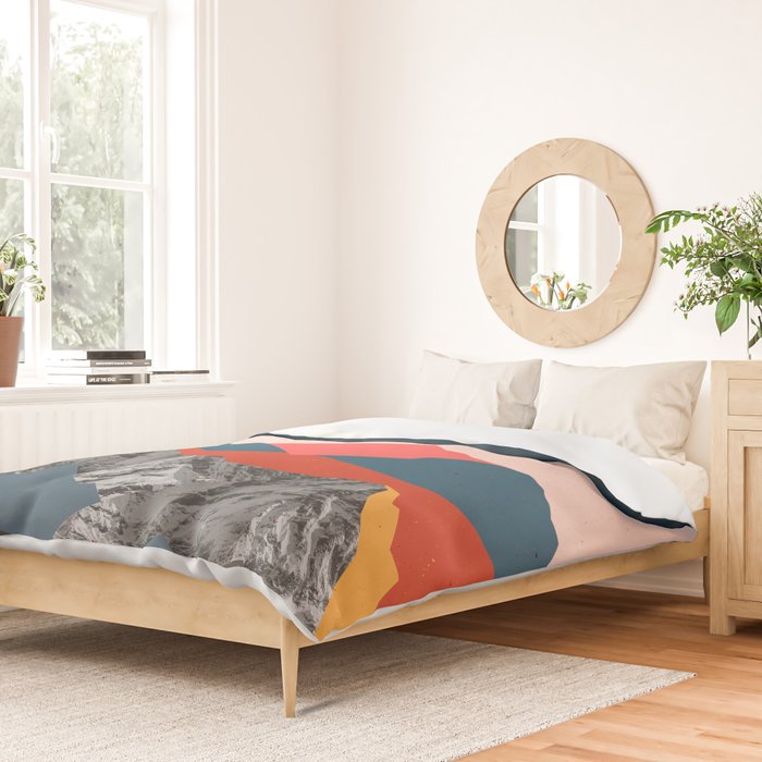 Graphic Mountains X Duvet Cover Gallery Image 2