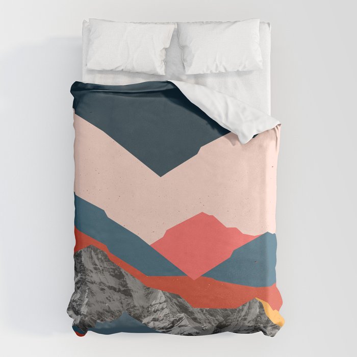 Graphic Mountains X Duvet Cover Gallery Image 6