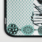 Mid-Century Modern Art Cocktail Teal Laptop Sleeve Gallery Image 3