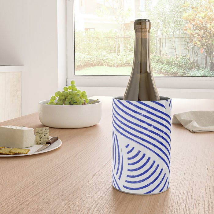 blue summer lines Wine Chiller Gallery Image 4