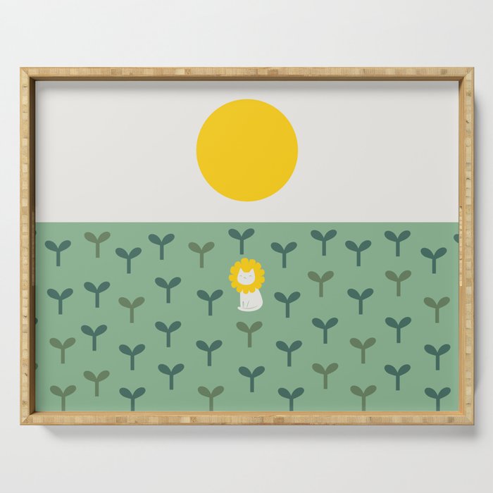 Cat Landscape 139: Someday Serving Tray Gallery Image 1