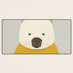 Whimsy Wombat, Animal Portrait Desk Mat Gallery Image 3