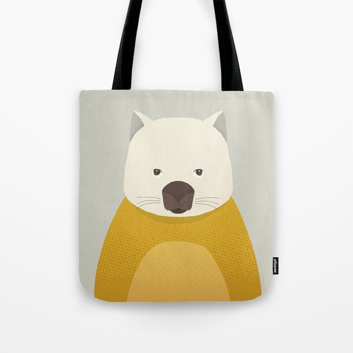 Whimsy Wombat, Animal Portrait Tote Bag Gallery Image 1