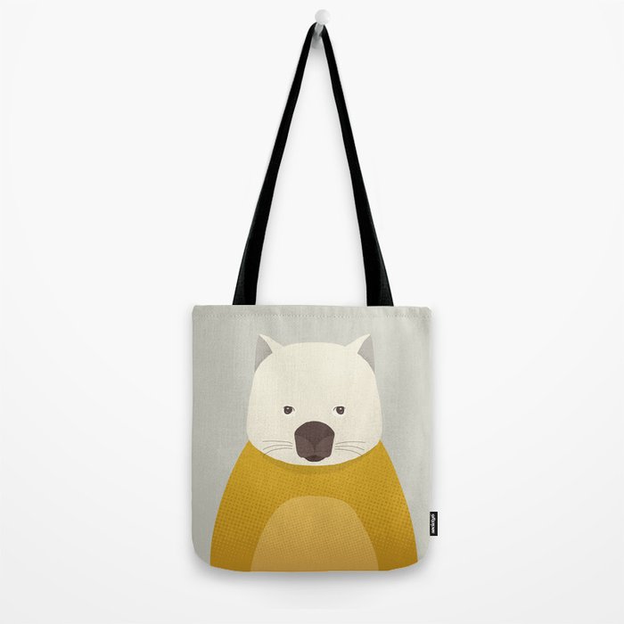 Whimsy Wombat, Animal Portrait Tote Bag Gallery Image 2