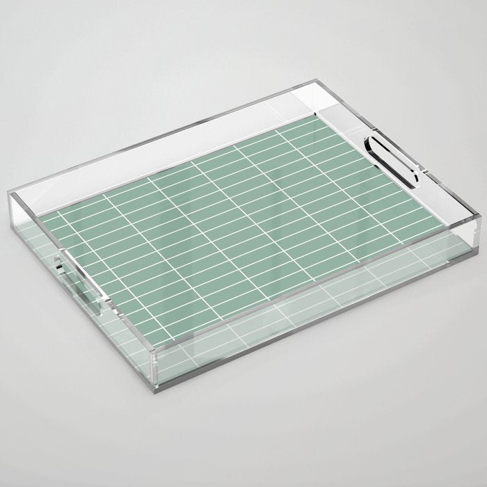 Grid Pattern XVII Acrylic Tray Gallery Image 1