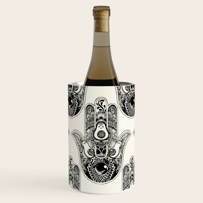 Hamsa Hand Avocado Wine Chiller Gallery Image 1