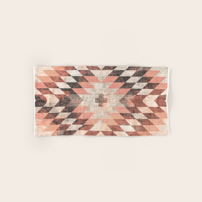 native coral diamond Bath Towel Gallery Image 1