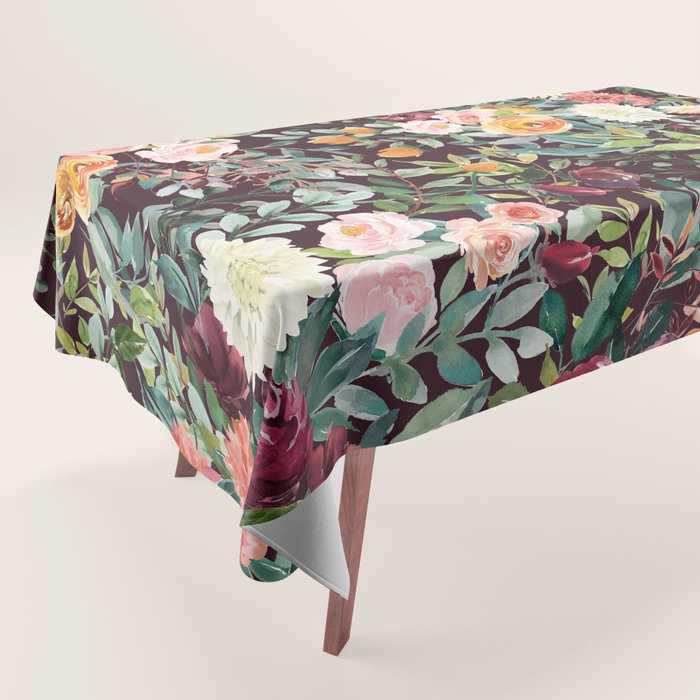 Fall Floral Tablecloth Gallery Image 1