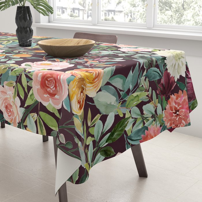 Fall Floral Tablecloth Gallery Image 3