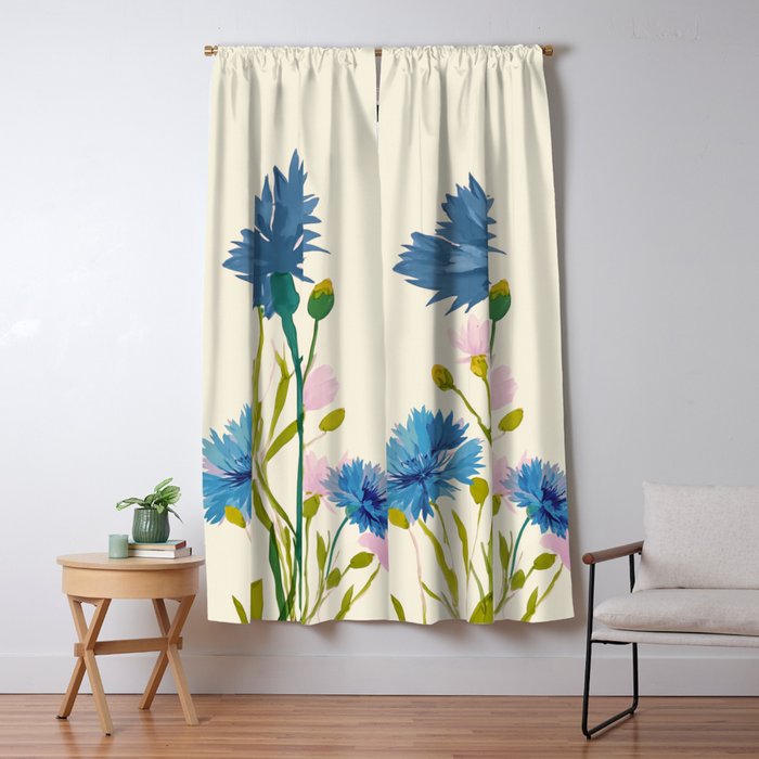 Whispers in Blue Window Curtain Gallery Image 5