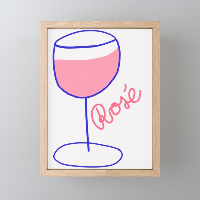 Rosé Wine Mini Art Print Gallery Image 1