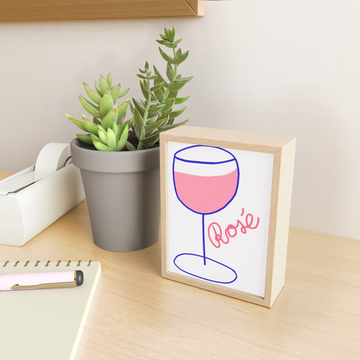 Rosé Wine Mini Art Print Gallery Image 2