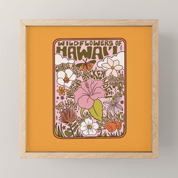 Hawaii Wildflowers Mini Art Print Gallery Image 1